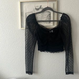 H&M Divided Black Corset Top | SM